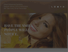 Tablet Screenshot of orlanddentistry.com